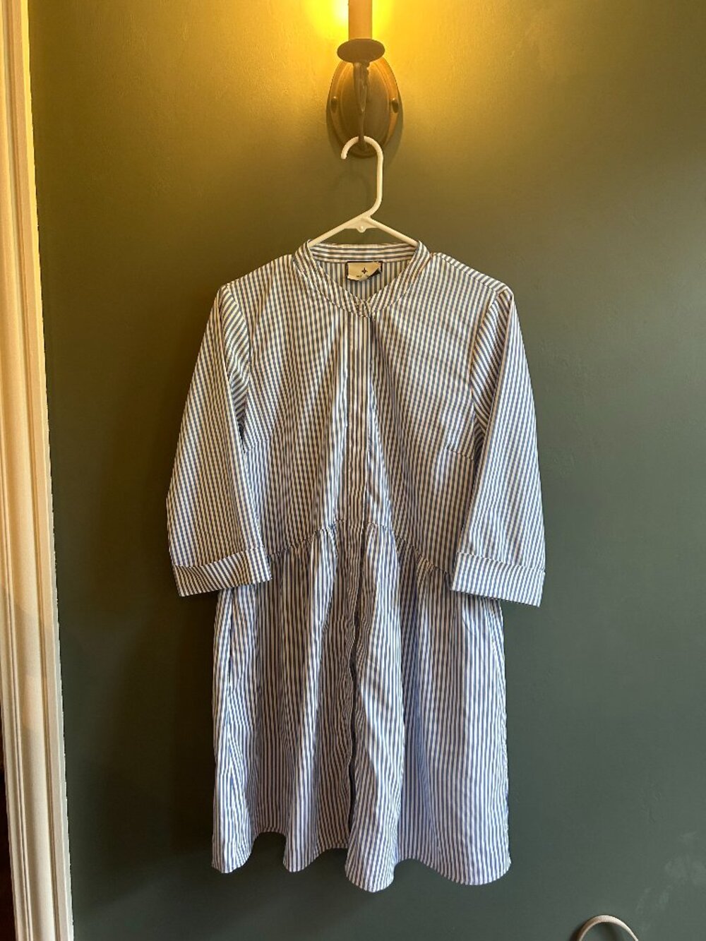 Tuckernuck Blue Stripe Royal Shirt Dress - Picture 3 of 9